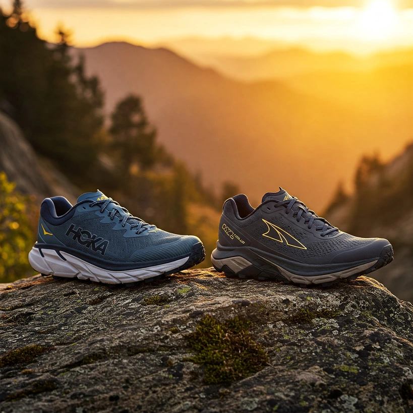 Hoka Speedgoat 6 vs Altra Olympus 6, Hoka Speedgoat 6, Altra Olympus 6, Speedgoat 6 review, Olympus 6 review, ultra running shoes, trail running shoe comparison, maximal cushion trail shoes, zero drop trail shoes, Hoka trail running, Altra trail running, best ultra marathon shoes, technical trail shoes, Vibram Megagrip, FootShape fit