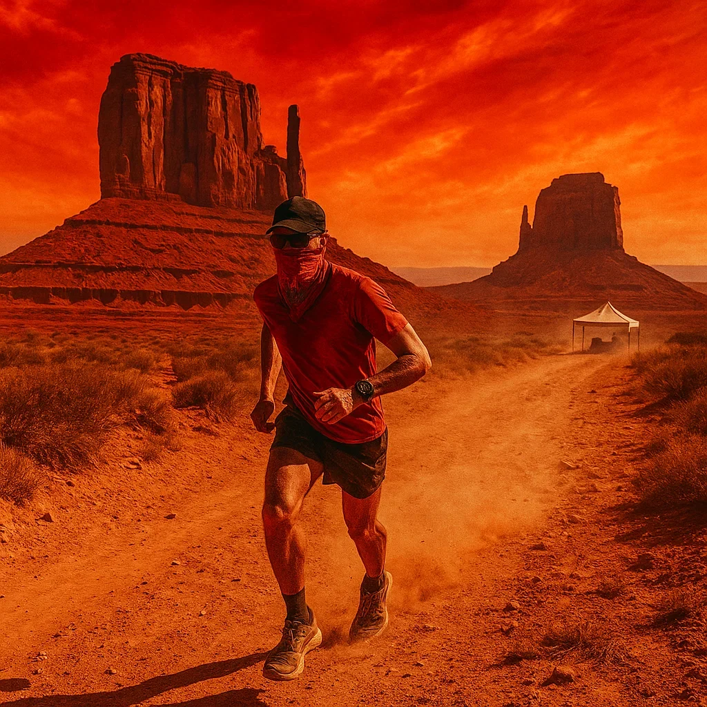 New Ultramarathon Races in 2025 š ā 5 Debuts Youāll Want on Your Calendar 6 A sun scorched runner on a dusty fire road bandana over face framed by massive Arizona buttes under a blazing red sky. Aid station tent in the distance new ultramarathon races 2025,inaugural ultramarathon events 2025,2025 ultra running debut races,upcoming ultramarathon races 2025,new 100 mile races 2025