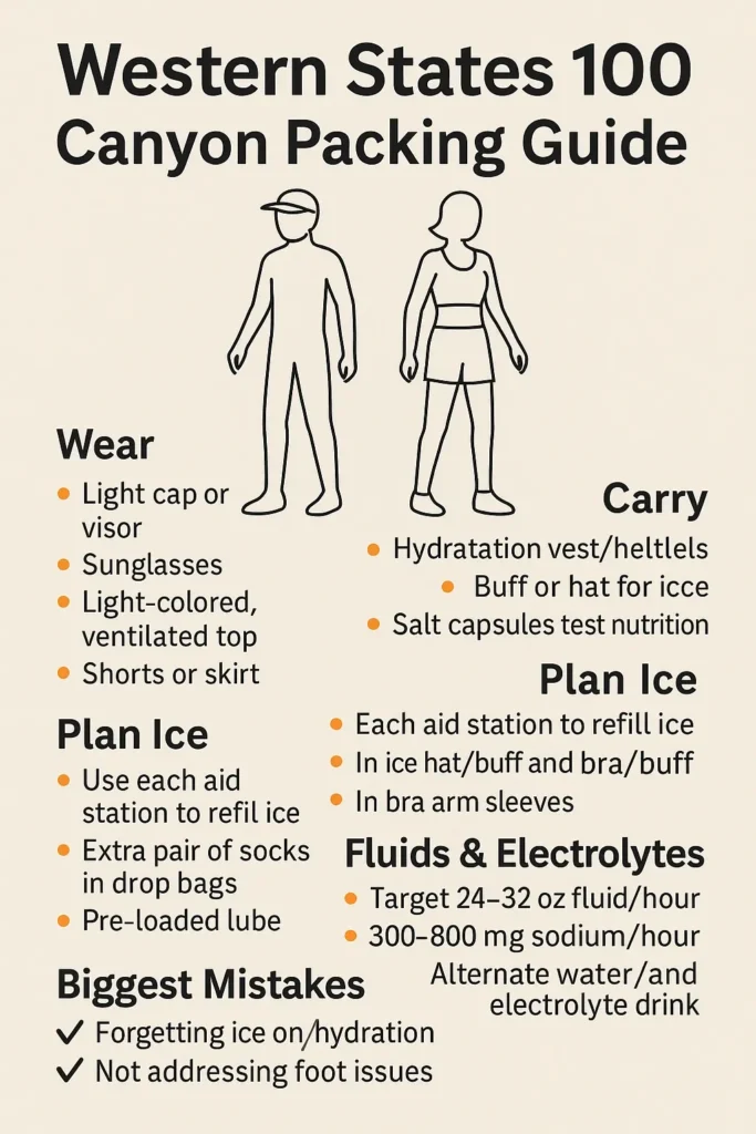 🎽 Western States 100 Guide for First-Timers – Tips to Conquer the Canyon Heat 4 Western States 100 Canyon Packing Guide 🧊🔥 western states 100 beginner guide,western states 100 tips first time,how to qualify for western states 100,western states race strategy,western states ultra guide for runners