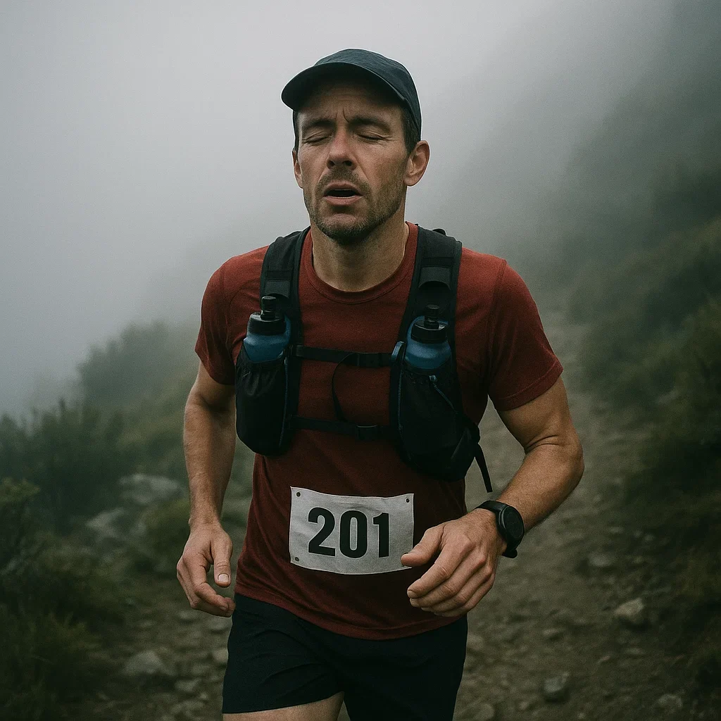 Mental Toughness for Ultramarathons 🧠 5 Strategies from the Pros 5 Runner practicing mental mantras during ultra