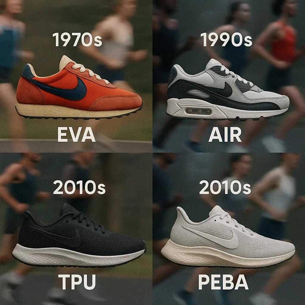 The History of Running Shoe Midsole Technology: From EVA to SuperFoams