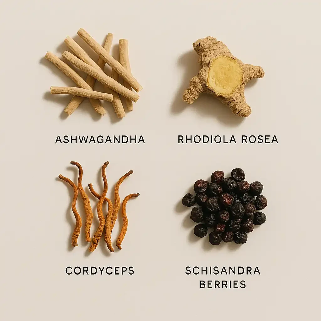 Ultra Nutrition for Endurance Athletes (2025): Adaptogens & High-Protein Fueling Guide 4 adaptogen supplements flatlay 1 ultra nutrition for endurance athletes,adaptogen supplements for runners,high-protein meals for ultra runners,best supplement brands 2025