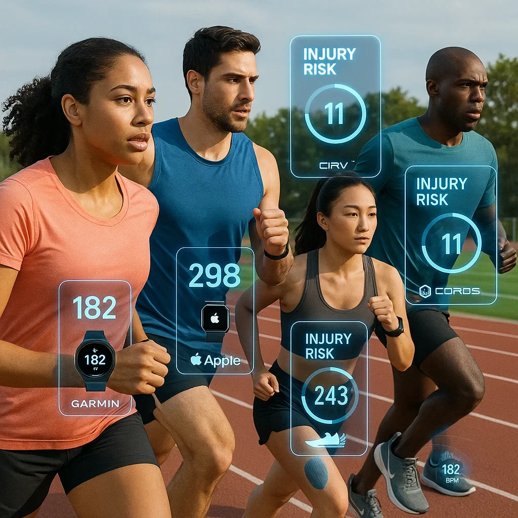 Unlock Your Potential: The Best AI & Wearable Technology for Runners in 2025 4 Runners using top AI-powered wearables and apps for running in 2025.